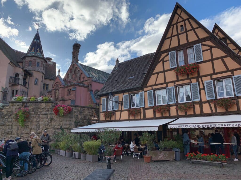 Cafe in Alsace.