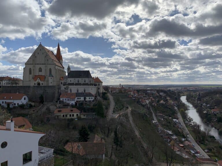 View of Znojmo cathedral.