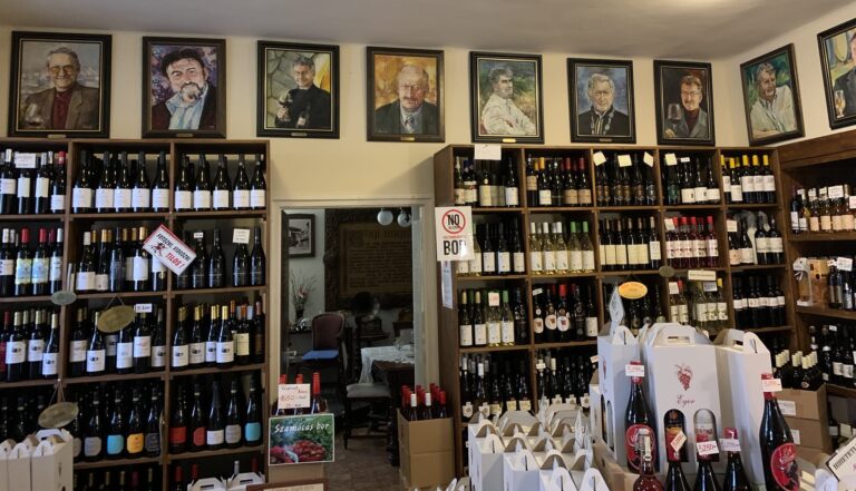 Wine shop in Eger.